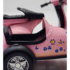 NabSell Vespa Sidecar Toy – Red Die-Cast Musical Scooter with Lights & Blue Floral Design