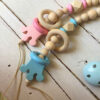 Natural Wooden Pacifier Chain – Safe & Stylish Baby Accessory