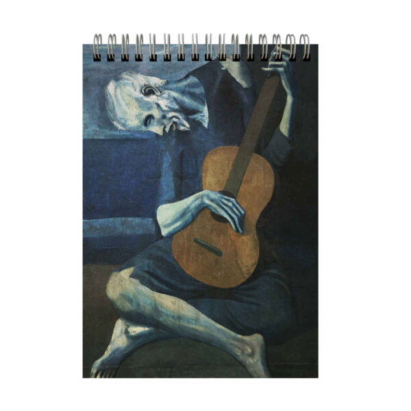 Page Guitar Drawing Notebook Inspired by Picasso’s Iconic Guitar Style (1)