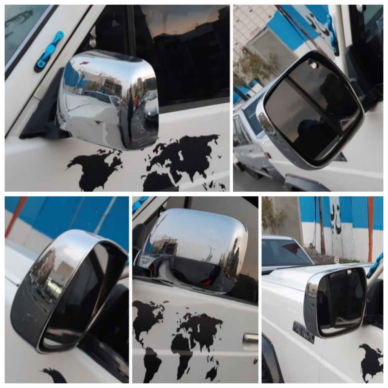 Pair of Side Mirrors Compatible with Nissan Patrol – High-Quality Replacement Set