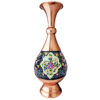 Pardaz Decorative Copper Vase – Artisan Handcrafted with Persian Minakari Enamel, Perfect for Tabletops and Shelves