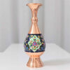 Pardaz Decorative Copper Vase – Artisan Handcrafted with Persian Minakari Enamel, Perfect for Tabletops and Shelves
