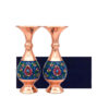 Pardaz Decorative Copper Vase – Stunning Handcrafted Piece with Persian Minakari Enamel, Set of 2