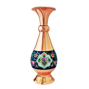 Pardaz Decorative Copper Vase – Unique Handcrafted with Persian Minakari Enamel