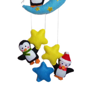 Penguin Acrylic Baby Nursery Mobile – Relaxation, Early Learning & Stylish Designs