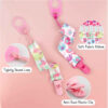 Pico Clip Baby Pacifier Strap – Safe, Durable & Easy to Attach Pack of 8