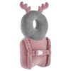 Pink Deer Baby Head Support Pillow – Plush & Lightweight and Protective for Little Explorers