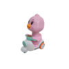 Pink Duck Power Motorcycle Toy – Friction-Powered & No Batteries Needed so Perfect for Toddlers