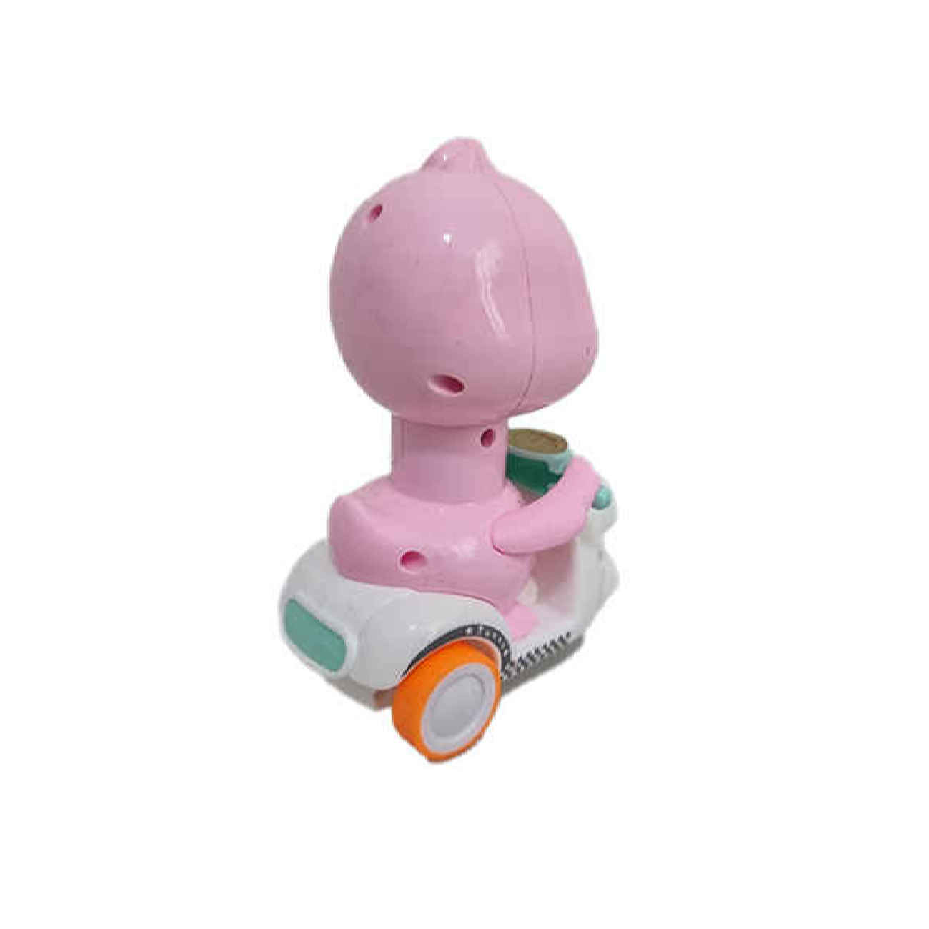 Pink Duck Power Motorcycle Toy – Friction-Powered & No Batteries Needed so Perfect for Toddlers