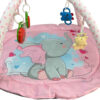 Pink Elephant Play Mat – Soft & Cozy Adventure for Your Baby
