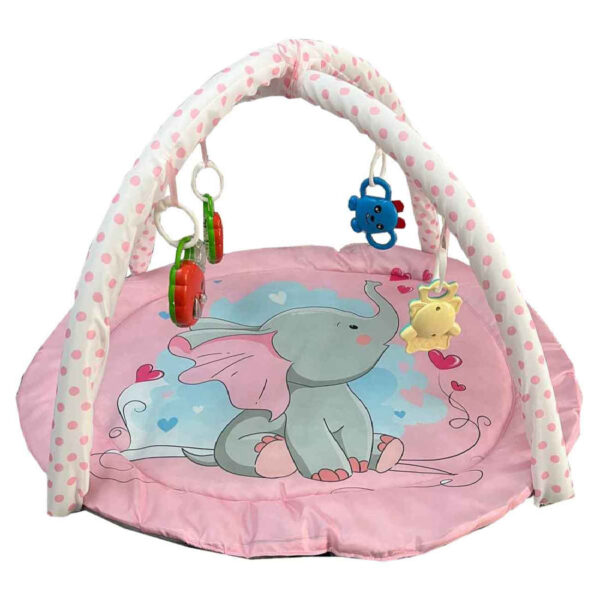 Pink Elephant Play Mat – Soft & Cozy Adventure for Your Baby (2)