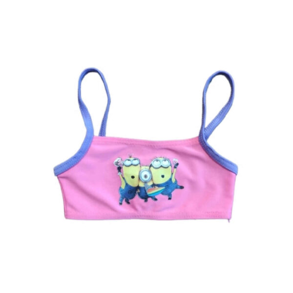 Pink Girls’ Dress with 3 Minions Design – Adorable and Comfortable for Babies up to 30 Months
