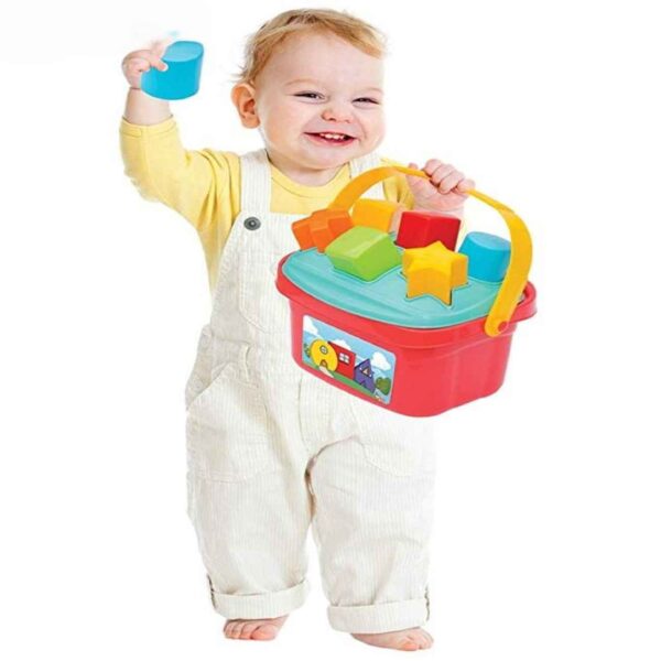 Play & Learn Geometric Sorting Toy with Basket Design Perfect for Toddlers