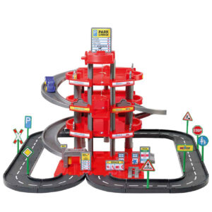 Playset with 3 Mini Cars – Realistic Design & Interactive Fun for Kids – 4 Level Parking Garage