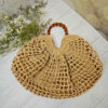 Raffia Oversized Tote – Stylish Handwoven Bag with Bamboo Handles