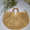 Raffia Oversized Tote – Stylish Handwoven Bag with Bamboo Handles