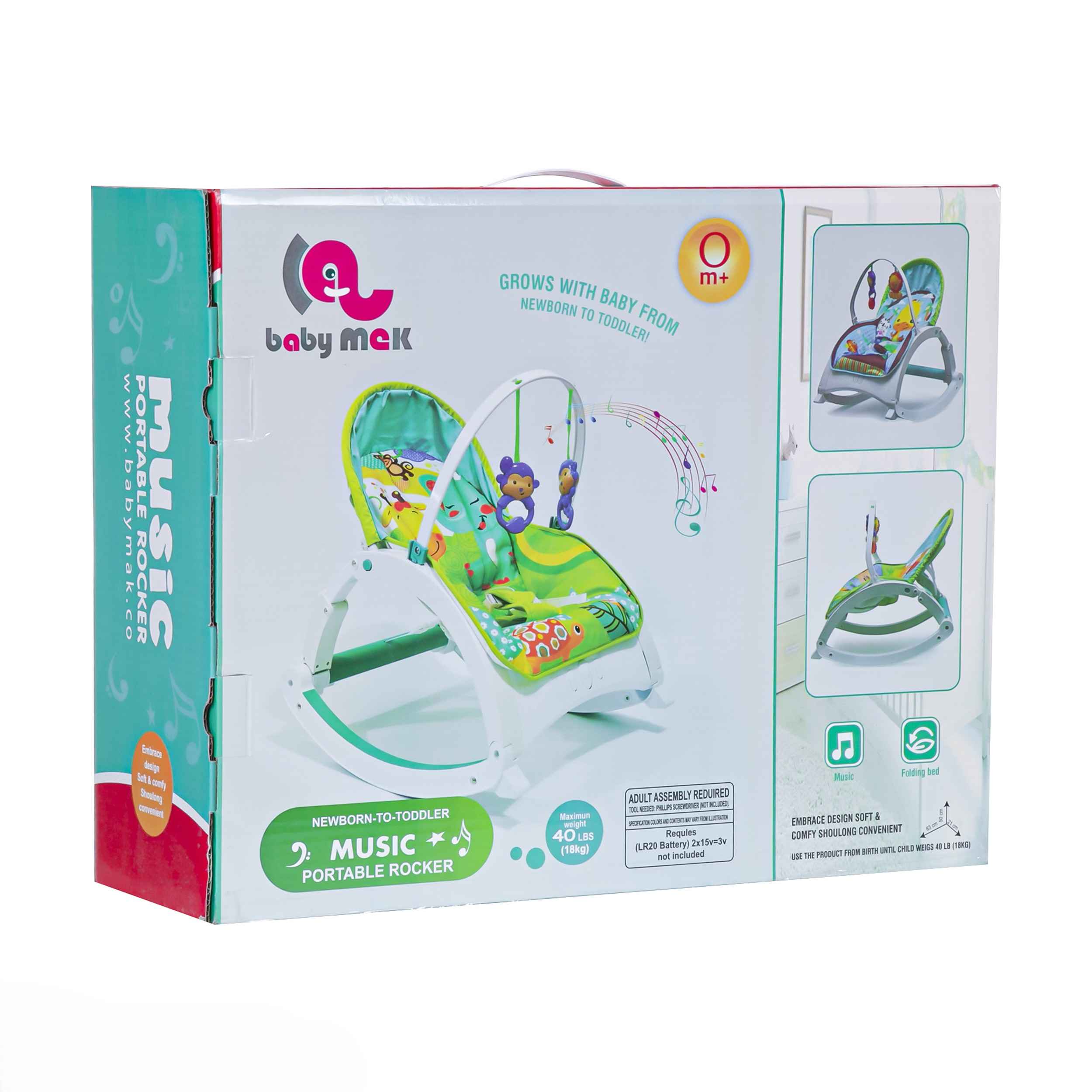 Safe & Comfortable Manual Baby Bouncer – Perfect for Home & Travel