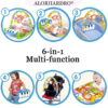 Safe and Soft Animal Print Baby Mat with Piano and Rattles