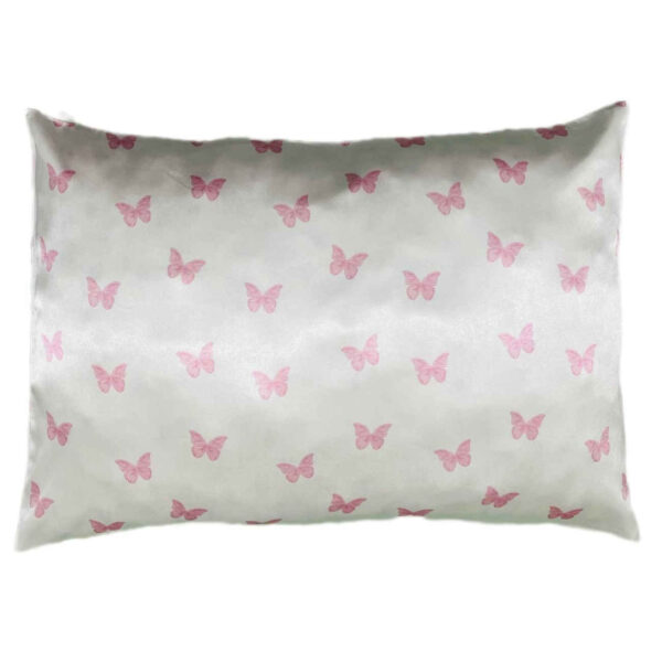 Satin Pillowcase – Lightweight Soft Decorative Butterfly Design