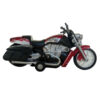 Scale Red Die-Cast Pull-Back Motorcycle Toy with Lights & Sound -1:16