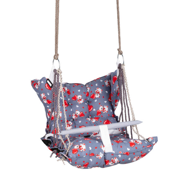 Soft Fabric Indoor & Outdoor Baby Swing – Includes Carry Bag & Secure Harness