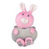 Soft Plush Baby Head Protector – Cute Pink Bunny Design for Newborns