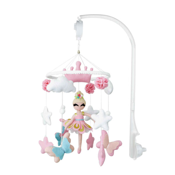 Soothing Musical Mobile for Baby Cribs – Nursery Must-Have with Ballerina Design (1)
