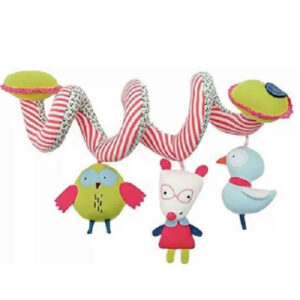 Spiral-Themed Baby Crib Mobile – Suitable for Senses & Imagination with Birds Design