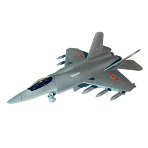 Stealth Fighter Jet Model J-35 – Decorative Collectible with Red & Blue LED Lights and Sound Effects