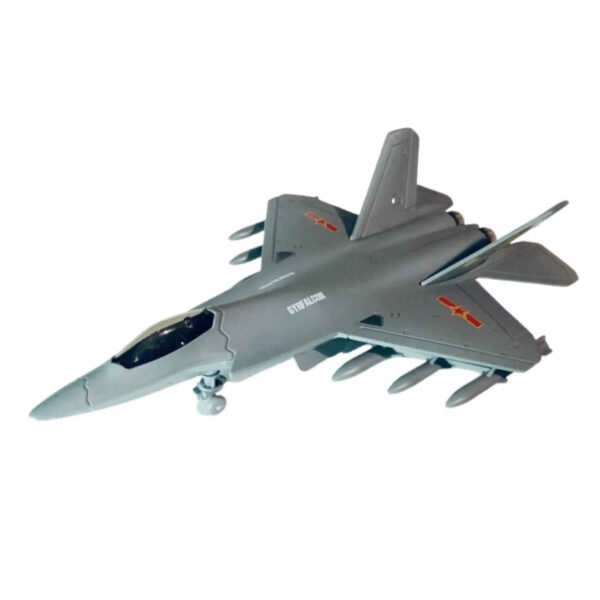 Stealth Fighter Jet Model J-35 – Decorative Collectible with Red & Blue LED Lights and Sound Effects (5)