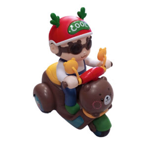 Stunt Rider Boy on Motorcycle Toy – Cartoon-Style and One-Wheel Action & Fun for Kids