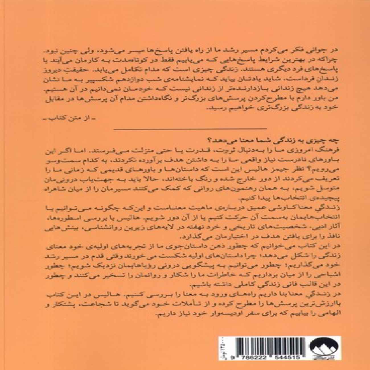 The Meaningful Life Book by James Hollis (Farsi)