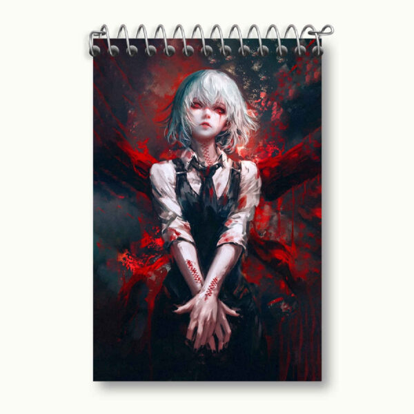 Tokyo Ghoul Anime Design Drawing Notebook – A6 Spiral Softcover (50 Sheets) (1)