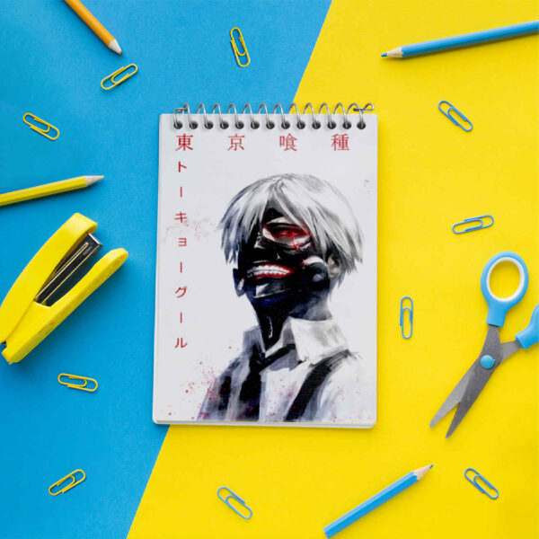 Tokyo Ghoul Themed Spiral Notebook – 50 Sheets of Premium Cream Paper