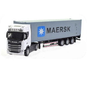 Vintage 1996 Mercedes-Benz Actros Toy Truck with Authentic MSC Container & Fine Detailing