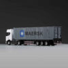 Vintage 1996 Mercedes-Benz Actros Toy Truck with Authentic MSC Container & Fine Detailing