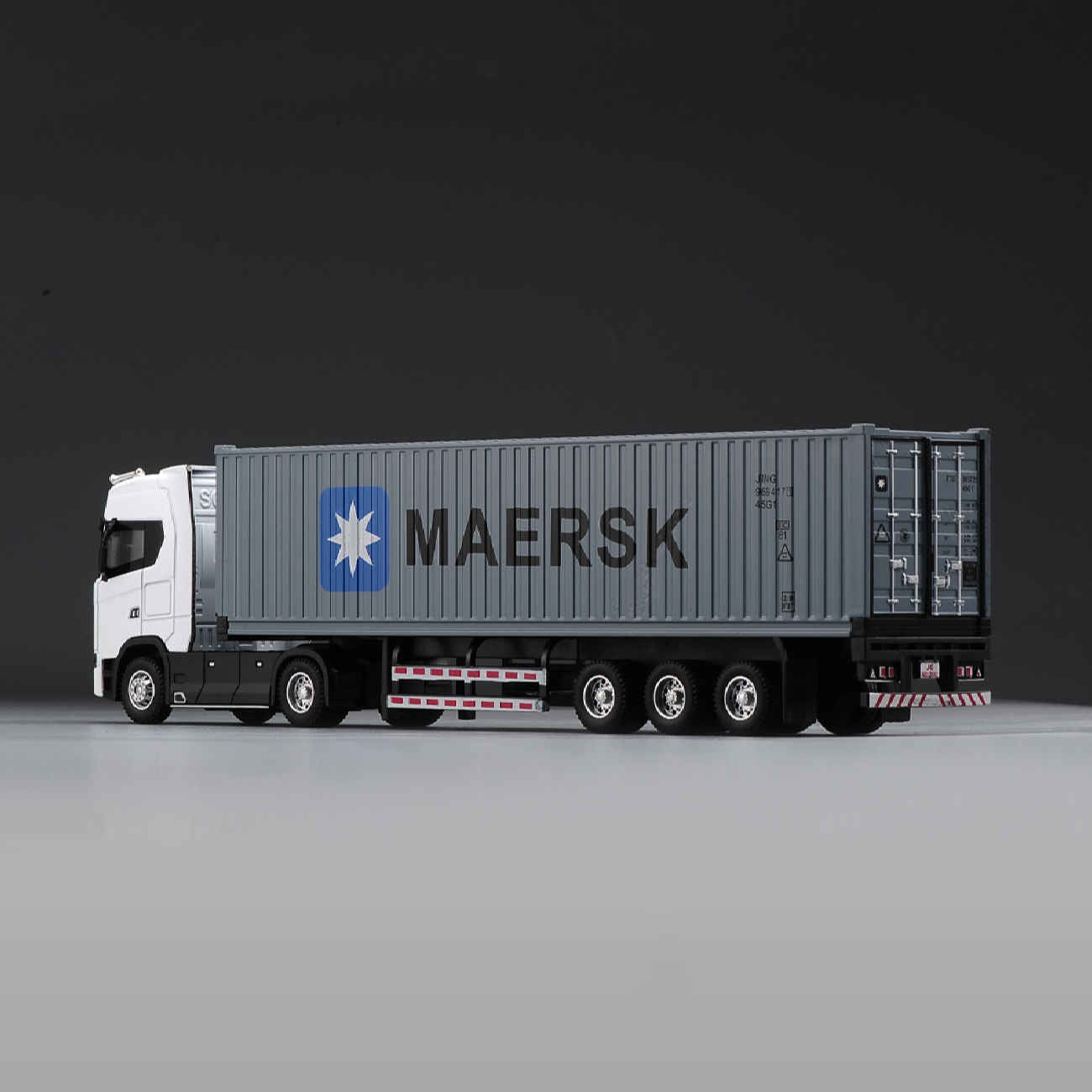 Vintage 1996 Mercedes-Benz Actros Toy Truck with Authentic MSC Container & Fine Detailing