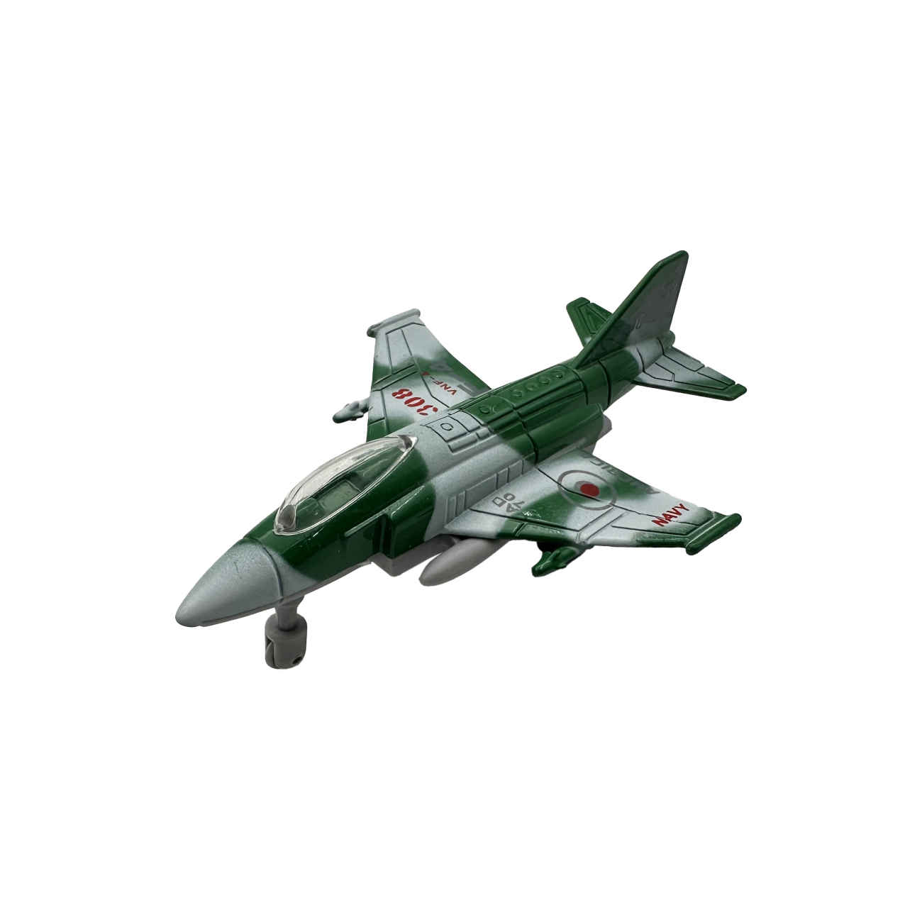 Warplane Toy Model 308 – Metal Pull-Back Fighter Jet - Perfect Gift Box