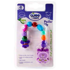 Wee Care Baby Pacifier Clip – Perfect for Teething Babies with Bear Fantasy Design