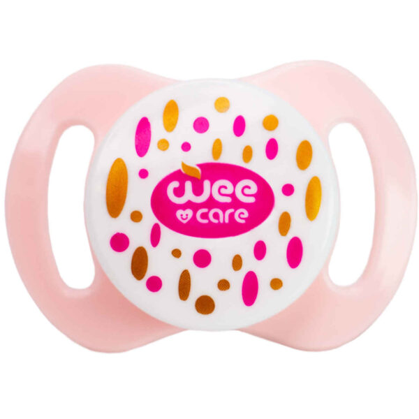 Wee Care Double-Sided Pacifier – Soft Silicone, Hygienic Cover, Orthodontic Design 3+ Months (2)