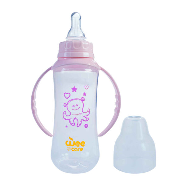 Wee Care Orthodontic Baby Feeding Bottle – Standard Neck With Handles - 270ml (1)