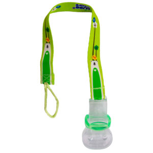 Wee Care Pacifier Clip & Chain – Fabric Model, Keeps Pacifier Off the Floor