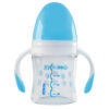 Wee Care Wide-Neck Pyrex Baby Bottle with Handles –  Snowflake Design & Anti-Colic & Soft Silicone Nipple 120ml