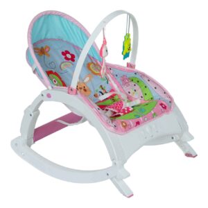 White Electric Baby Cradle – 3-in-1 Rocker with Music & Adjustable Backrest
