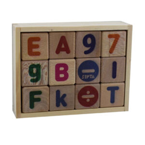 Wooden Alphabet & Number Blocks – Fun & Educational Learning Game