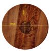 Wooden Ashtray Inspired by Nature in Light Brown