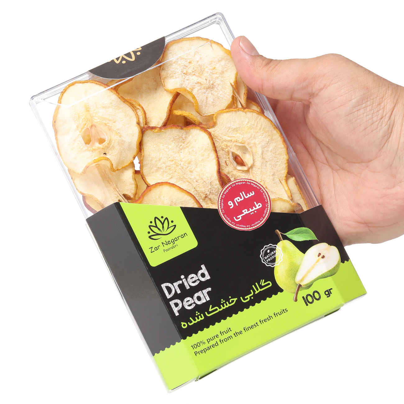Zar Negaran Dried Pears Natural and Delicious – 100g