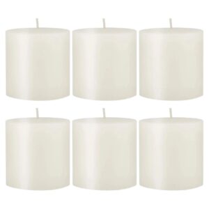 Pillar Candle – Classic Unscented Suitable for Home & Events in White (6x)