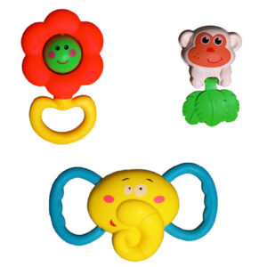 oft, Safe, and Easy-to-Grip Baby Rattles for Newborns and Infants 0–12 Months (3x)