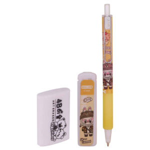 0.7mm Labubu Mechanical Pencils – 3 Pack with Extra Leads & Erasers